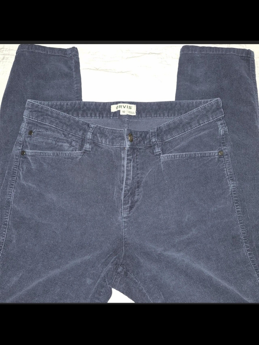 Orvis Women’s Dark Navy Corduroy Straight Jeans